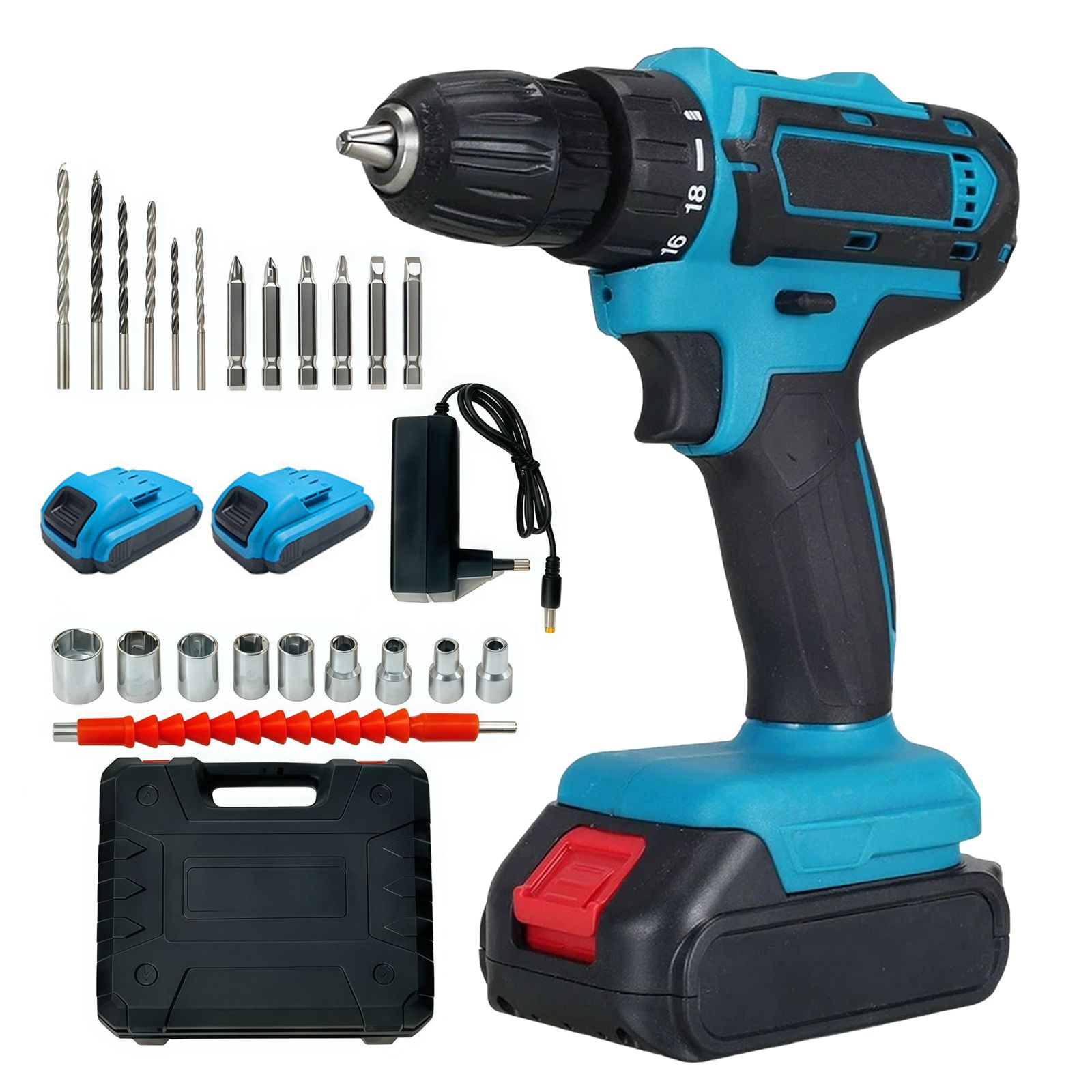 RUTLER Cordless Drill Driver - Blue